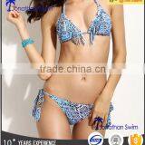 2017 Women's Sexy Tassel Nylon Spandex Triangle Bikini Swimsuits.