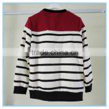 Kids Polyester Cotton Fabric Crewneck Sweatshirt, Long Sleeve Strip Shirts thumbnail-4