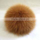 Myfur Caramel Fox Body Fur Pom Pom Real Animal Fur Accessory thumbnail-1