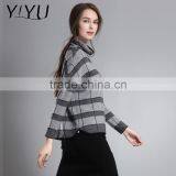 Winter Fall Cashmere Pullover Women Long Sleeve Geometric Knit Sweater thumbnail-3