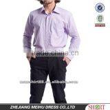 2016 Light Blue Elegant Style Linen / Cotton Shirt With Peaked Collar thumbnail-1