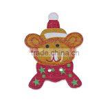 Wood Sewing Button Scrapbooking Bear Multicolor Two Holes Christmas 34.0mm(1 3/8") x 25.0mm(1"), 100 PCs thumbnail-1