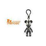 Personalized Halloween Gift PVC POPOBE Bear Keychain Black Spider Man