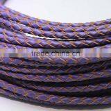 100meters 3mm-6mm Braided Genuine Hide Leather Rope Cord String For Jewelry Making thumbnail-4