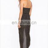 Fashion Party Strapless Hem Shine Bright Sex Girl Sparkle Dress Low Price OEM Service thumbnail-3