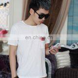 Peijiaxin Latest Design Casual Style O-neck White Plain Cheap Men Fancy Pocket T Shirt thumbnail-3