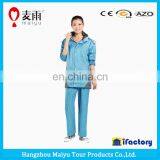 Maiyu Waterproof Blue pu Rain Jacket thumbnail-1