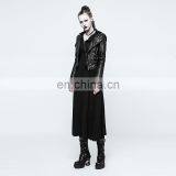 Punk Rave Black Open Back Longsleeve Hooded Maxi Dress OPQ-199 thumbnail-4