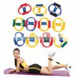 New Color Code 8-shape Tube Resistance Band Fitness Muscle Workout Exercise Yoga Elastic Cord thumbnail-4