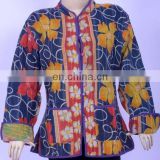 Handmade Quilted Ladies Short Winter Jackets - Kantha Jackets