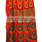 Long Cotton Wrap Skirt Floral Print Wrap Around Dress Hippie Clothing Boho Bohemian Dress Women Beach Wrap Gypsy Dress Cover Up