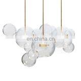 Modern Clear Glass Bubble Lamp Chandelier For Home Decor Fixture Clear Glass Ball Pendant Lamp thumbnail-2