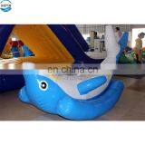Animal Shape Kid Ride/ Inflatable Whale Rider With Printed Inflatable Swimming Toy Dolphin thumbnail-4