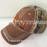 100% cotton twill embroidery cap with 6 panel