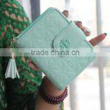 Multicolor Pink Blue Blck Fashional de Ultimos Moda ID Card Bank Card Holder Wallet Cartera Para Dama thumbnail-2