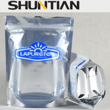 Resealable Printed Plastic Silver Stand up Pouch Wholesale Zipper Pouch Stand up thumbnail-2