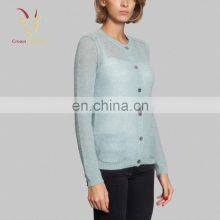 Корейская прозрачная вязаная кардиган для женщин thumbnail-2