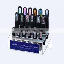 Acrylic Organizer for Glass Nail 28 Holder Acrylic Glass Nail File Display Holder