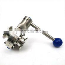 1.5 Inch Sanitary SS Tri Clamp Butterfly Valve for Homebrew thumbnail-5
