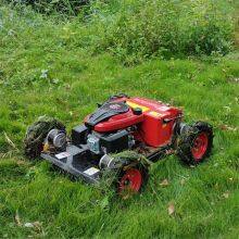 robot slope mower, China industrial remote control lawn mower price, rc mower for sale