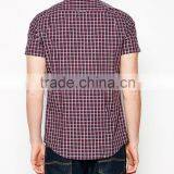 Wholesale Custom Mens Check Short Sleeve Shirts thumbnail-3