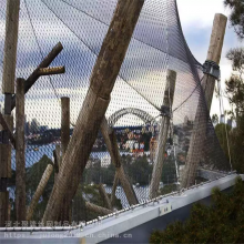 SS316 Bird Proof Net Ferrule Diamond Flexible Stainless Steel Wire Rope Mesh thumbnail-5