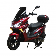 Motorcycle 150cc Gas Scooter Gasoline Moped Belt-driven Engine Morning New Tires Front and Rear Hydraulic Suspension USB Charging
