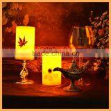 Embedded Maple and Flower Flameless Led Candle Light thumbnail-3