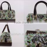 Latest Fashion Bag Design/pvc Handbags for Women/beautiful Flower Handbag thumbnail-5