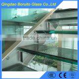 8mm 10mm soild flat tempered glass sheet for staircase