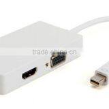 3 in 1 Thunderbolt Mini DisplayPort DP to HDMI DVI Displayport Cable Adapter thumbnail-6
