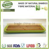 Mother Need Cheap New Bamboo Fibre Bio Kitchenware Tray /green Tray With Woodern Holder thumbnail-2