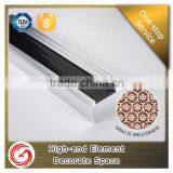 2016 Hottest Wood Grain Bullnose Non-slip Aluminium Carborundum Stair Nosing for Stair thumbnail-2