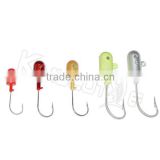 CHLP69 china factory bass fishing bait lead head jig hook with hole