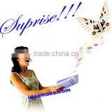 Novelty Wedding Favors Magic Butterfly That Flies From Cards,letters,books,gifts and Flowers thumbnail-1