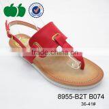 2016 Best Price Innovative Upper Design Trendy Flat Thong Sandal thumbnail-3