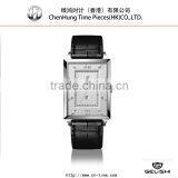 Men Stainless Steel Case Genuine Leather Strap Classic Watch Sapphire Mechanical Wrist Watch thumbnail-1