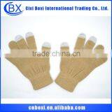2014 Best Sale Christmas Gift Custom Acrylic Glove,knitted Finger Touch Screen Gloves thumbnail-4