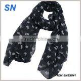 2014 spring fashion dog print scarf