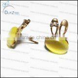 Small Cat Eye Fashion Gold Earrings Wholesale thumbnail-1