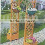 HL180 Wooden Arch with planter (yellow color)