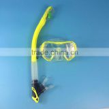 New snorkel with fashion design high quality snorkeling mask set for scuba diving swimming
