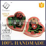 Best selling customized enamel heart pewter jewelry box