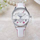 2016 Montre Suisse Korea Design Leather Band Stainless Steel Lady Purple Watch Quartz Movt Uhren 3ATM thumbnail-1
