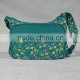 Canvas green baby diaper bag for mummy