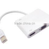 Mini DP1.2 to VGA and HD MI With Audio Adapter thumbnail-2