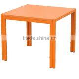 White MDF Top Powder Coated Leg End Table thumbnail-3