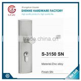 Best seller Euro standard zinc alloy satin nickel and bright nickel finish mortise lock door