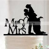 Personalized Funny Mr and Mrs Bride and Groom Anniversary Wedding Cake Topper thumbnail-3