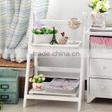 Home Life Zakka Folding Solid Wood 2-tier Flower Pot ,sundries Display Shelf thumbnail-5